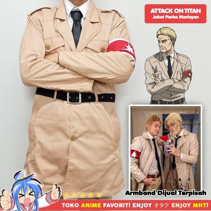 TERBARU JAKET PARKA MILITARY MARLEYAN SHINGEKI NO KYOJIN ATTACK ON TITAN AOT 