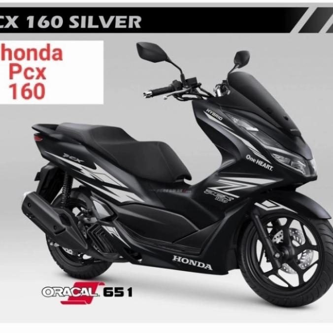 Striping cutting Sticker New PCX 160 Motor Black Sticker Light Grey