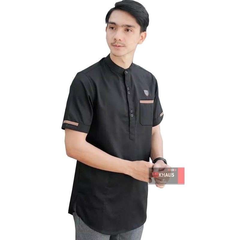 Kemko Lebaran Jumbo Atasan Muslim Terbaru Baju Koko Pria Lengan Pendek Toyobo Polos Kokoh Sholat For