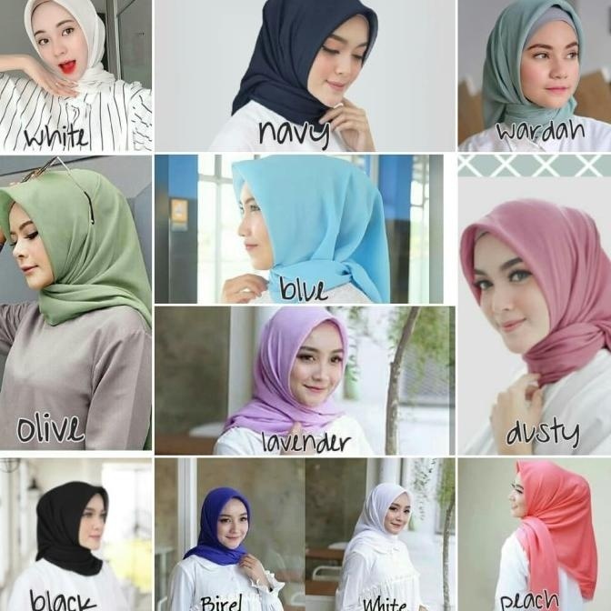 New Jilbab Segi Empat Bella Square / Bellasquare Hijab /Jilbab Bella - Lilac Stok Terbatas