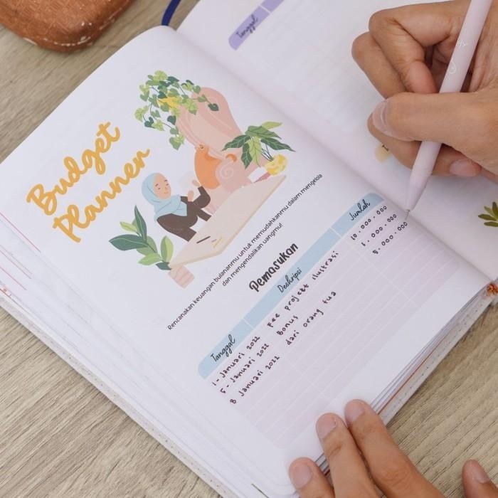 

Buku Agenda Muslimah Planner 2024 + Diary, Zikir, Kalender, Box |Ziyad