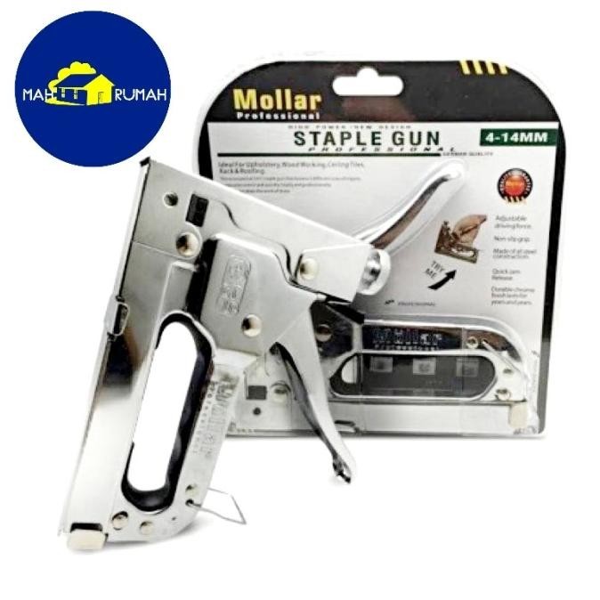 

TERBARU - Staple Gun 3 in 1 Mollar Staples Tembak Stapler Tacker Hekter Heckter