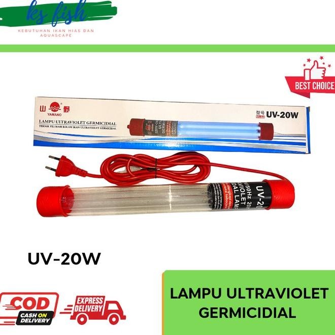 Lampu Uv Celup Aquarium Kolam Yamano Uv 20/30/40 Watt Uv -Led Uv Terba
