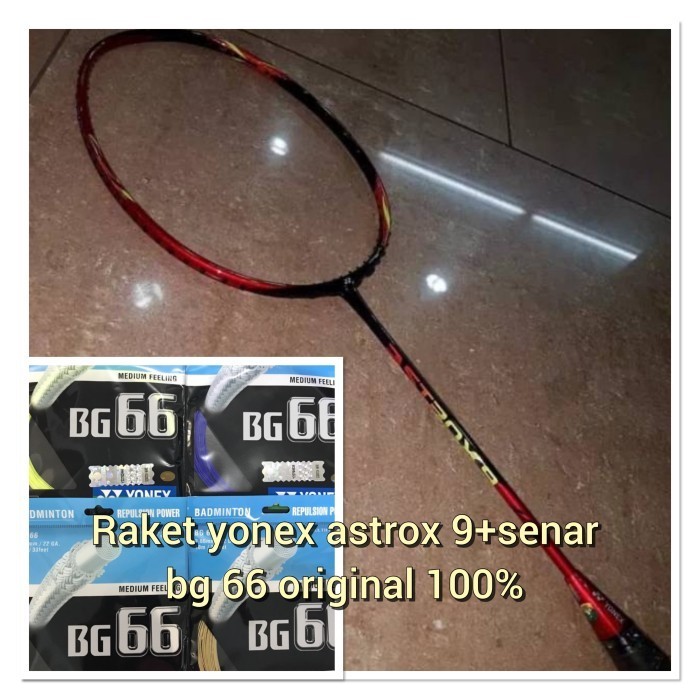[Original] Raket Badminton Yonex Astrox 9 Bonus Pasang Senar Yonex Bg 66 Ori Berkualitas