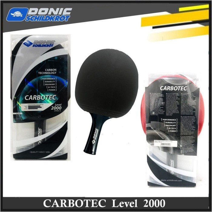 ✅Baru Bat Pingpong / Tenis Meja Donic Schildkrot Carbotec 2000 Original Terbaru