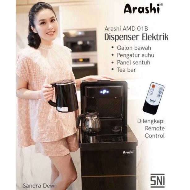Dispenser Air Elektrik galon bawah Multifungsi Arashi AMD 01B Low watt
