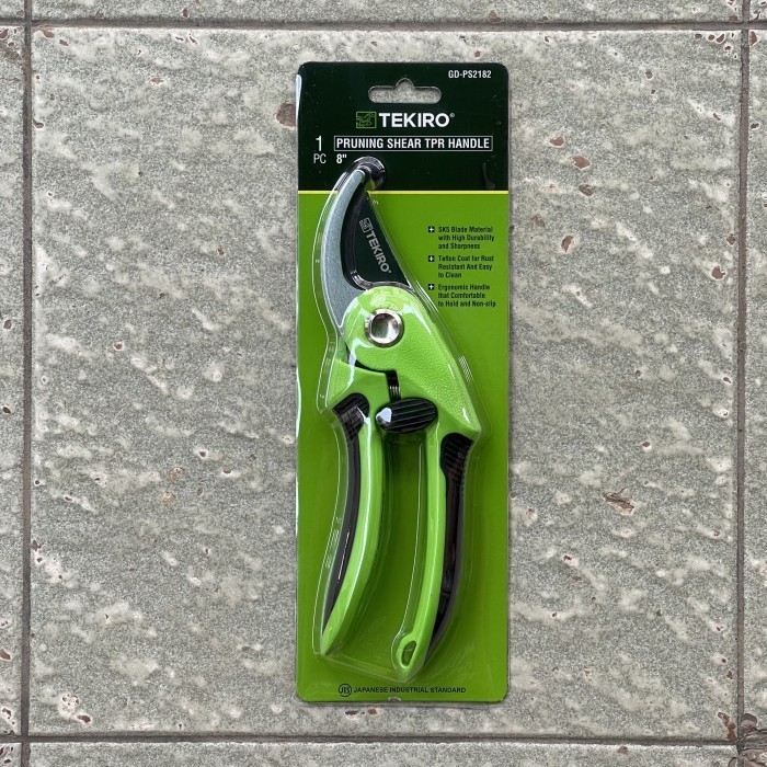 Tekiro Gunting dahan Bengkok gagang TPR Gunting ranting anti slip