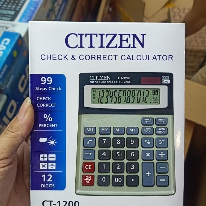 

Trend - Kalkulator 12 Digit Citizen CT 1200 Check N Correct !!