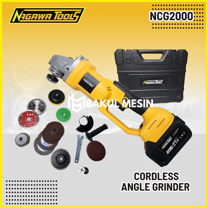 ✨New Nagawa Ncg2000 Cordless Angle Grinder 4Inch Ncg 2000 Limited
