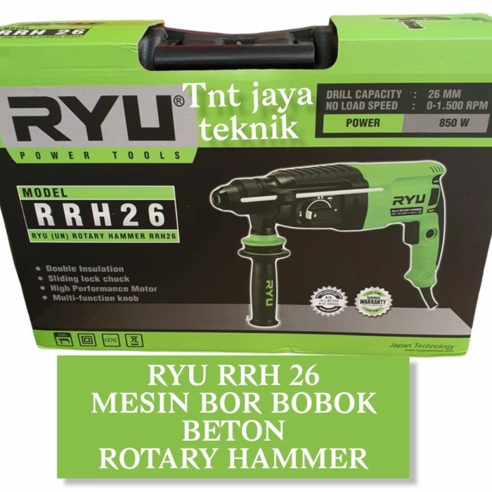 ✨New Ori Mesin Bor Bobok Beton Ryu Rrh 26 / Rotary Hammer / Mesin Bor Beton Limited