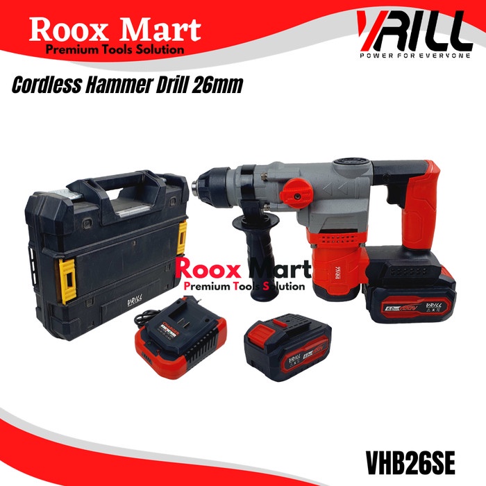 ✨New Cordless Hammer Drill Vhb26Se Mesin Bor Tembok 20V Vrill Vhb26 Diskon