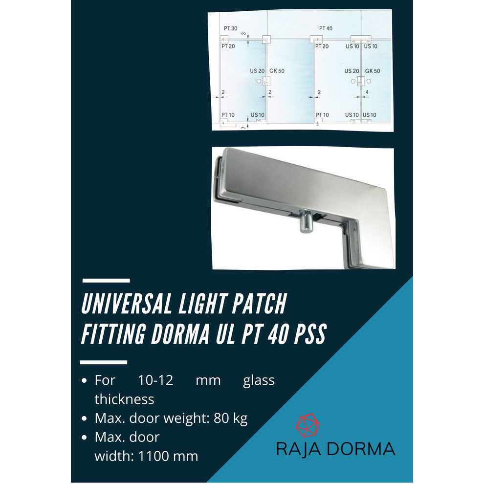 [Baru] Dorma Universal Light Patch Ul Pt 40 Dorma Ul Pt40 Dormakaba Berkualitas