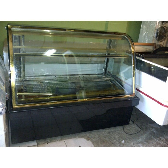 [New Ori] Curved Glass Cake Showcase  Second / Bekas Terbatas