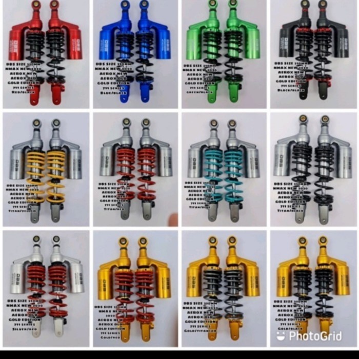 [Ori] Shock Breaker Blk Dbs 711 Premium G-Series Cnc Y New Aerox 155 Uk305Mm Terbaru