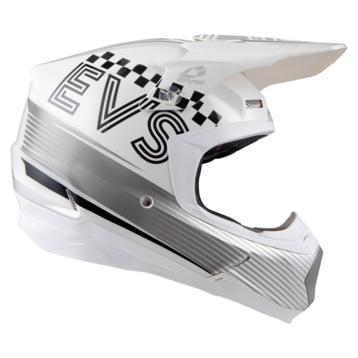 [New] Helm Cross Evs T5 Helmet Torino – White Size Xl Terbatas