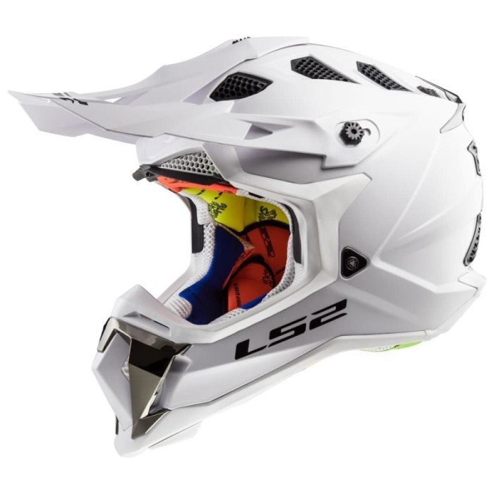 [Ori] Ls2 Mx470 Subverter Solid White  Helm Adventure Ls2 Original Limited