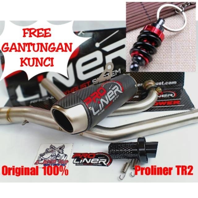 [Original] Ready Knalpot Pro Liner Proliner Tr2 Carbon R15 Old V1 V2 Xabre Ori Terbatas