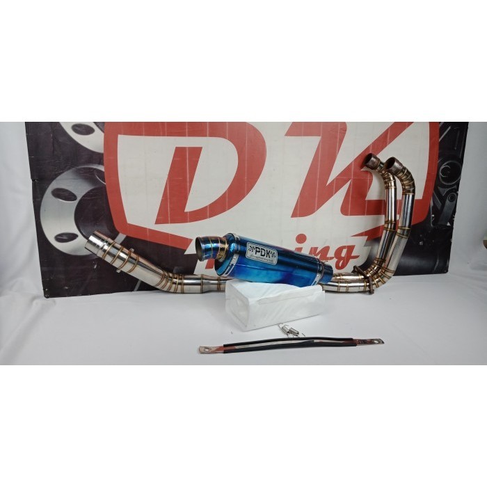 [Original] Knalpot Ninja Fi 2018 Ninja Karbu 250 Fi Pdk Oval Biru Diskon