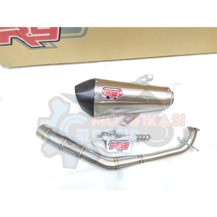 [Original] Knalpot R9 Zeta Series New Nmax 155 2020 Stainles Fullsystem 100 Ori Terbatas