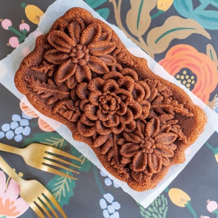 

[New Ori] Nordic Ware - Wildflower Loaf Pan Loyang Kue Berkualitas