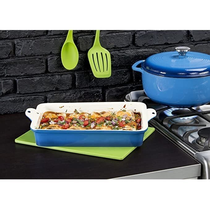 

[New Ori] Lodge Rectangular Baking Dish Stoneware Oven Safe Bake 22 X 33 Cm Diskon