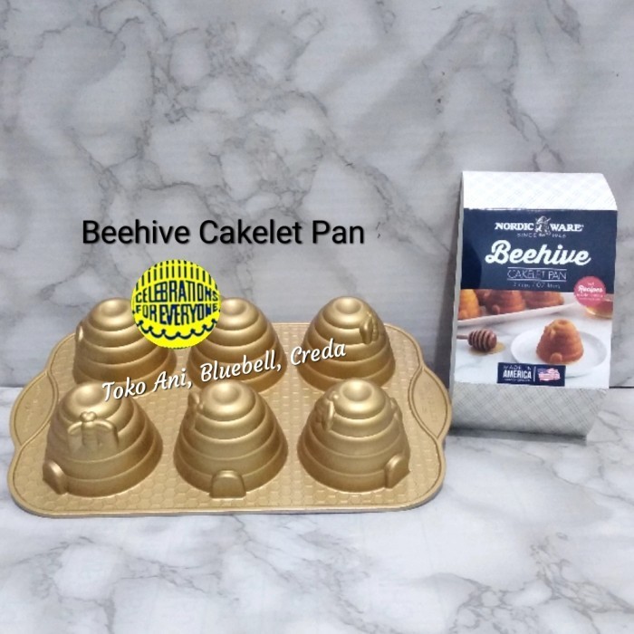 

[New Ori] Nordic Ware Beehive Cakelet Pan 6 Cav 7Cm H 5.5Cm 3 Cups / 0.7Ltr Limited