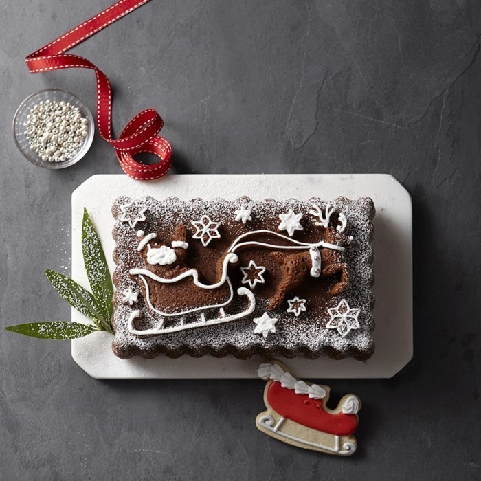 

[New Ori] Nordic Ware - Santa'S Sleigh Loaf Pan Loyang Kue Terbaru