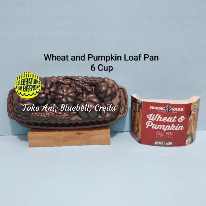 

[New Ori] Nordic Ware Wheat And Pumpkin Loaf Pan 27X11.5Cm H 7Cm. 6Cups / 1.4Lt Limited