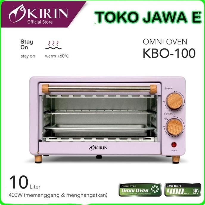 Oven Kirin + Microwave Kirin Kbo-100 Oven Toaster 10 Liter Low Watt Wopnuna