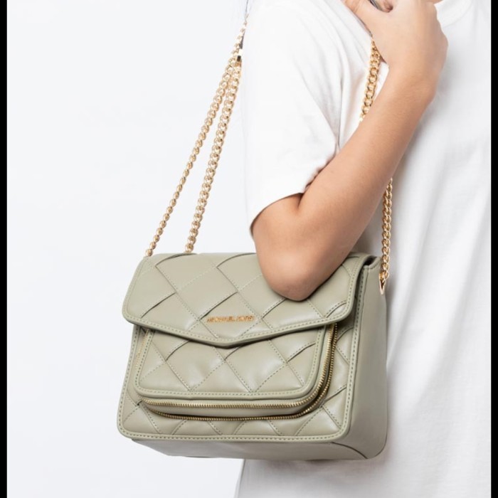 ✅New Tas Wanita Branded Original - Mk Regina Shoulder Bag Thyme Limited