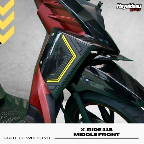 XRIDE 115 Body Protector Middle Front Cover - Kuning