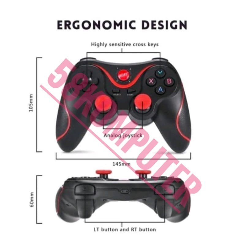 [LIMITED QUALITY] Gamepad X3 Joystick Pc Android Gamepad Android Stik Ps2 Bluetooth Wireless