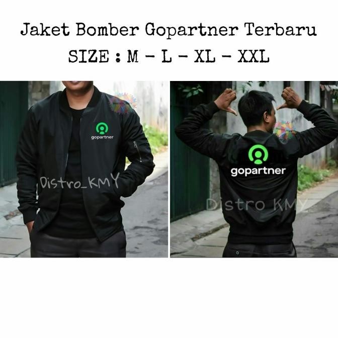Jaket Bomber Gojek Waterproof / Jaket Gopartner Terbaru Dari Gojek K22