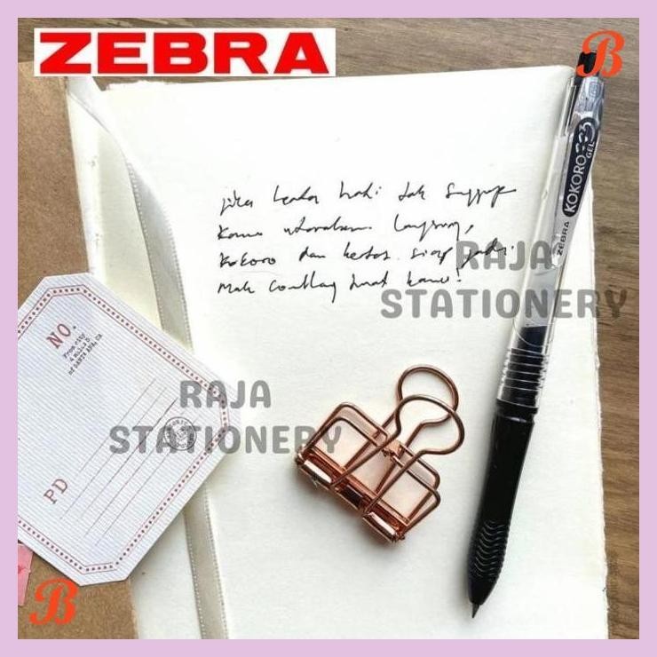 

| KG | ZEBRA KOKORO GEL PEN 0.5 BLACK BLUE PULPEN GEL KOKORO ZEBRA [12PCS]