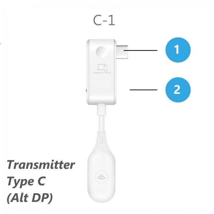 [New] Ezcast Compact Mate 2 Hdmi Wireless Receiver And Transmitter Type C Dp Diskon