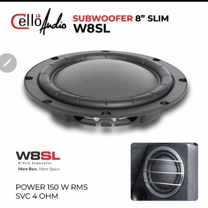 [New] Subwoofer Pasif Cello 8Inchi W8Sl Single Coil Diskon