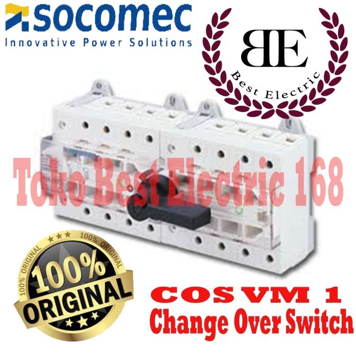 [New] Cos Socomec Vm1 4P 100A / Ohm Saklar / Change Over Switch 4X100 Berkualitas