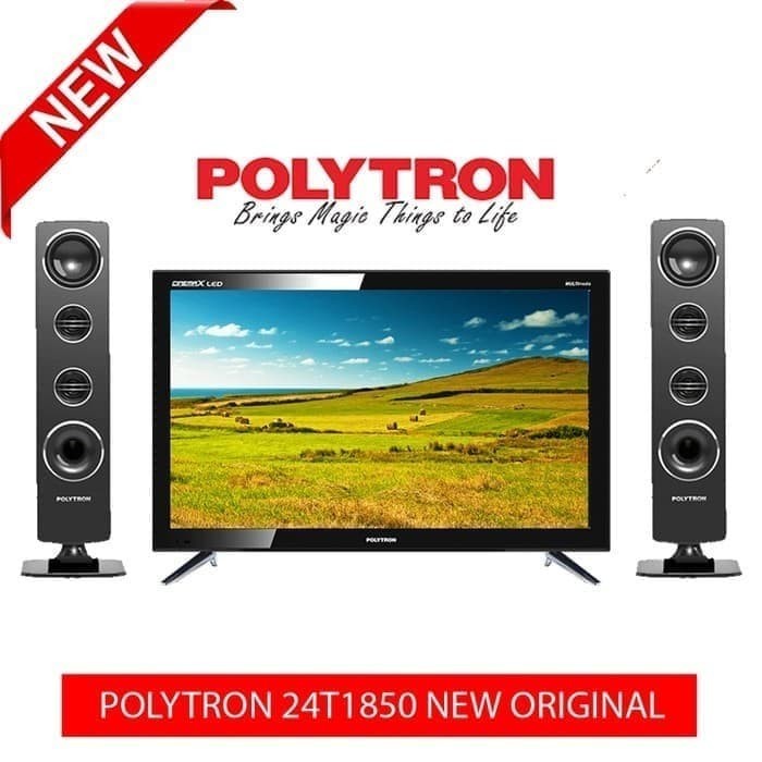 [New] Polytron 24T1850 Plus Speaker Led Tv Cinemax [24 Inch] Garansi 5 Tahun Terbaru