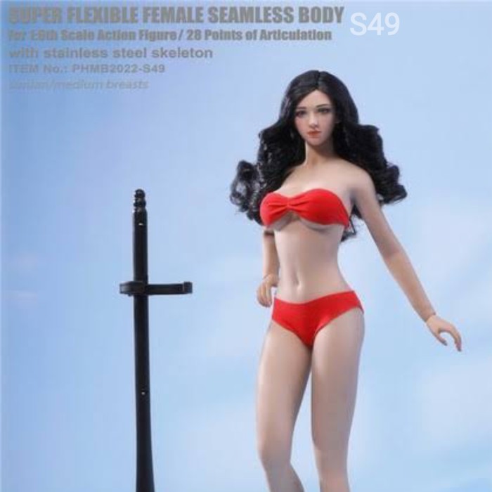 [Ori] Figure 1:6 Phicen Tbleague Super Flexible Female Seamless Body [S49] Berkualitas