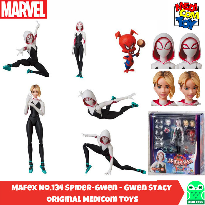 [Original] Mafex 134 Spider Gwen Stacy Spider Man Into The Verse Spiderman Ori Limited