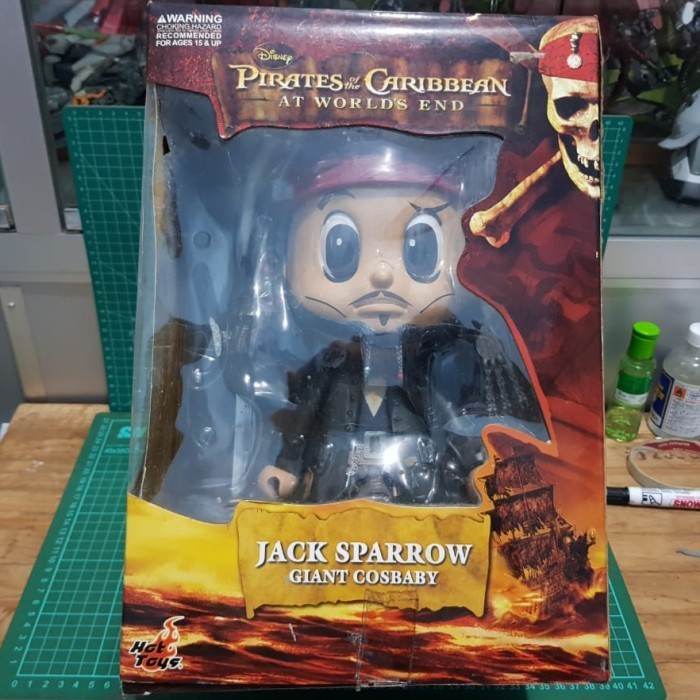 [Ori] Hot Toys Toy Giant Cosbaby Pirates Of The Caribbean Jack Sparrow Ori Terbaru