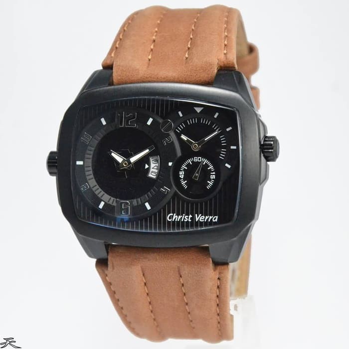 ✅New Christ Verra 52299G-26 Black Leather Brown Original⠀⠀⠀⠀⠀ Terbatas