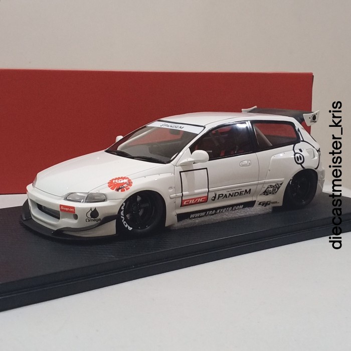 [Original] One Model Onemodel Diecast Skala 18 Honda Civic Eg Eg6 Pandem White Limited