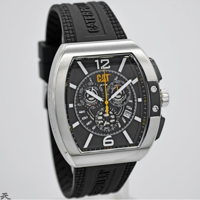 ✅New Ori Caterpillar 1114321131 - Jam Tangan Pria Rubber Original Terbatas