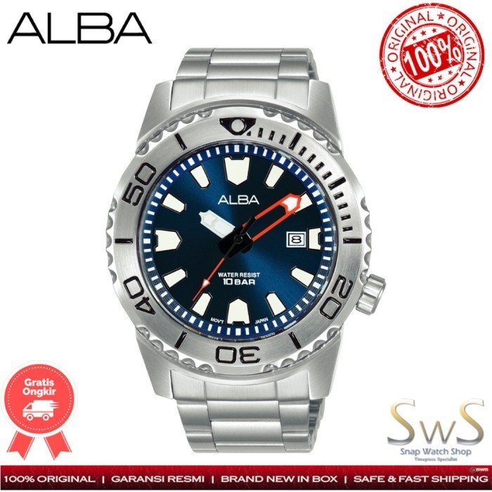 ✅New Jam Tangan Pria Alba Ag8M07X1 Ag8M07 Original Resmi Limited