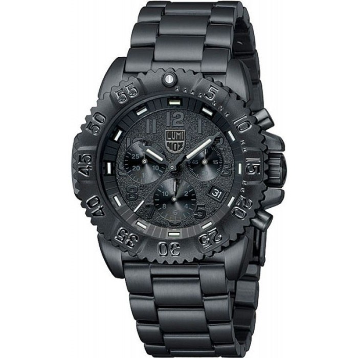 ✅New Ori Luminox 3182.Bo Black Steel Chronograph Terbatas