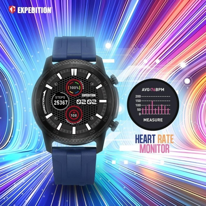 ✅New Jam Pria Expedition Smart Watch With Bluetooth Esw 001 Esw001 Blue Diskon