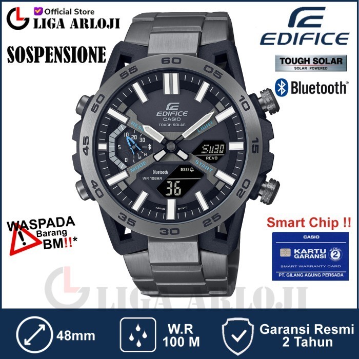 ✅New Casio Edifice Ecb-2000Dc-1Adf Jam Tangan Pria Ecb-2000Dc-1A Ecb2000Dc Limited