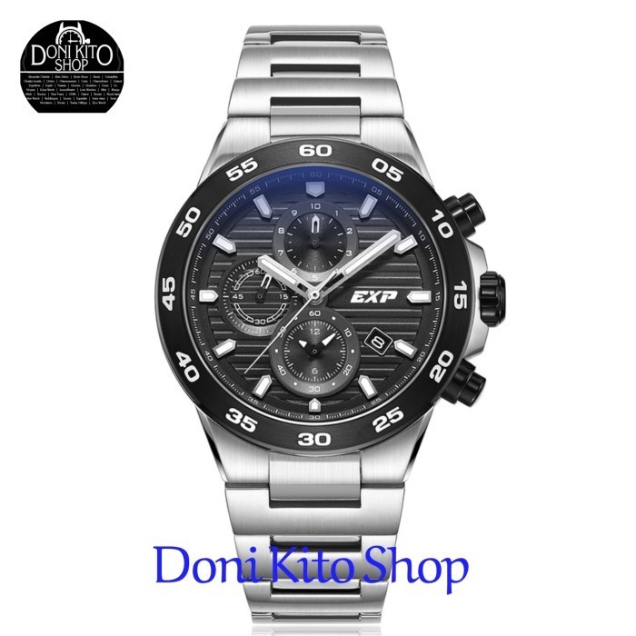 ✅New Jam Tangan Pria Expedition E 6848 Original E6848 Silver Black New Limited