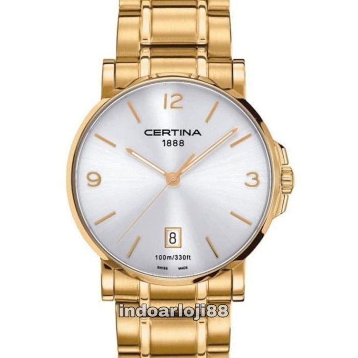 ✅New Sale Certina C017.410.33.037.00 Ds Caimano White Dial Men'S Watch Diskon